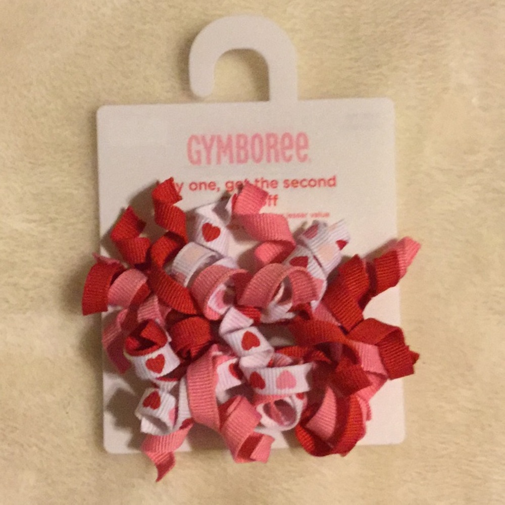 Gymboree Valentine's Day 2007 Heart Barrettes